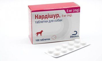 Кардишур (Cardisure, пимобендан ) - для лікування серцевої недостатності у собак 5мг 1блистер10тб 60141 фото