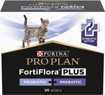 Purina Pro Plan FortiFlora Plus Пробиотик с пребиотиком для взрослых кошек и котят для поддержания нормальной миклофлоры кишечника 30 x 1.5 г 76677 фото