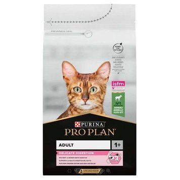 PRO PLAN Adult 1+ Delicate Digestion сухой корм для котов с чувствительным пищеварением с ягненком 10 кг 36643 фото