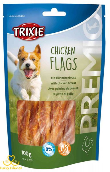 Premio Chicken Flags лакомство для собак палочки с курицей, Трикси 31539 37030 фото