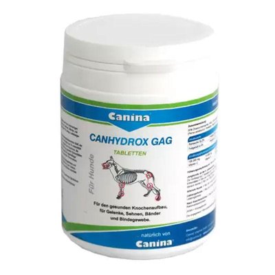 Canhydrox Petvital Gag витамины для формирования костей и суставов у собак, Сanina 120 таблеток 200 гр 50104 фото