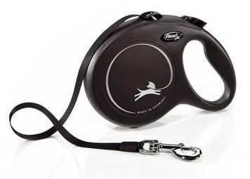 Рулетка Flexi Classic M - трос 5м до 20 кг Черная, 5м до 20 кг 4916 фото
