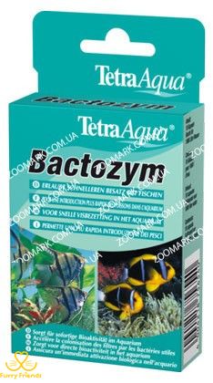 Тetra Aqua Bactozym кондиціонер для стабілізації біологічної рівноваги, 10 капсул Тetra AquaBactozym 44572 фото