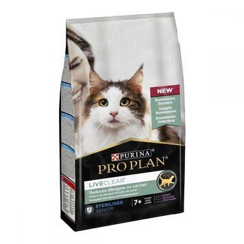Pro Plan LiveClear Sterilised Turkey корм для стерилизованных котов для уменьшения аллергенов на шерсти с 62240 фото