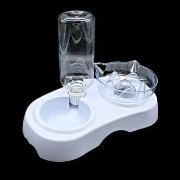Підставка з мискою та автоматичною поїлкою Infinite Future CAT Slow Food, 30х14х9 см 75366 фото