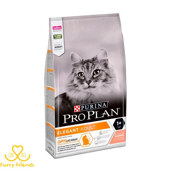 PRO PLAN Elegant сухой корм для кошек с чувствительной кожей и от выпадения шерсти с лососем 1,5 кг 26668 фото