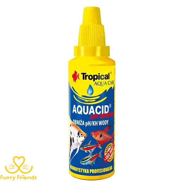 Тропикал AQUACID pH MINUS снижает PHKh воды, 30 мл 80495 фото