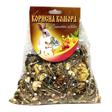 Корисна комора HAMSTER MENU з овочами, фруктами, травами та січечками для гризунів 300 г 42165 фото