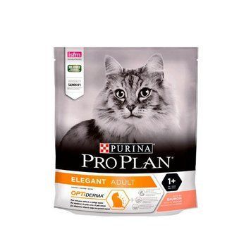 PRO PLAN Elegant сухой корм для кошек с чувствительной кожей и от выпадения шерсти с лососем 400 гр 5457 фото
