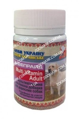 Дивопрайд — мультивітаміни для дорослих собак Вітаміни, мінерали для дорослих собак 26982 фото