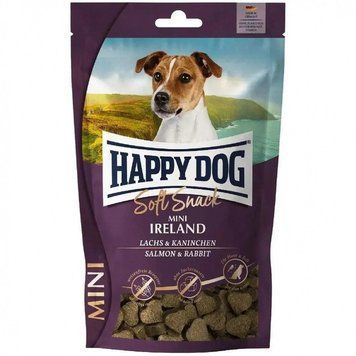 Лакомства Happy Dog Soft Snack Mini Ireland со вкусом лосося и кролика для собак 100 гр 73949 фото