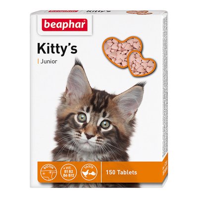 Kittys Junior лакомство с витаминами для котят 150 таблеток 5127 фото