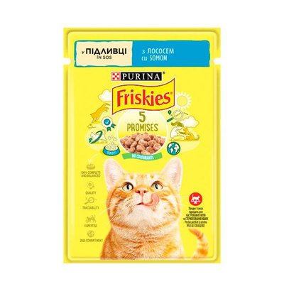 Friskies консерва для кошек с лососем в подливке, 85 г 57287 фото