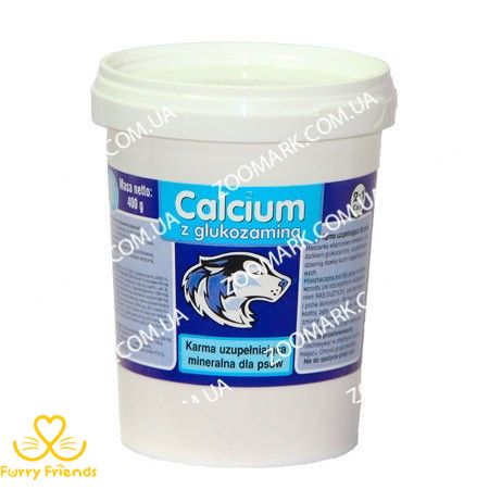 Calcium добавка для дорослих собак у період зростання Calcium 400 г 5129 фото