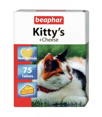 Kitty's +Cheese — Ласощі для кішок, зі смаком сиру 75 таблеток 6870 фото