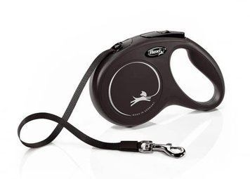 Рулетка Flexi Classic М - лента 5м до 25 кг Черная 19389 фото