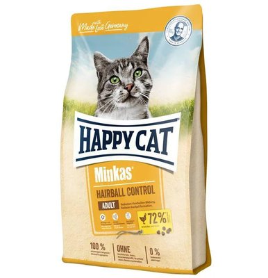 Happy Cat Minkas Hairball Control Сухой корм для кошек с птицей 0,5кг 41988 фото