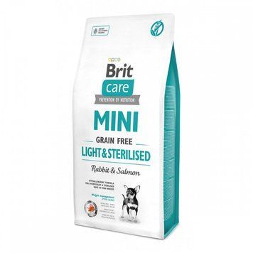 Brit Care Mini Light Sterilised корм для стерилізованих собак малих порід 2 кг 62199000 фото