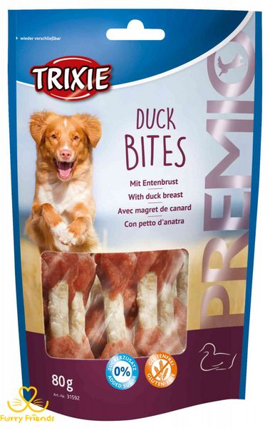 Premio Duck Bites лакомство-гантельки для собак с уткой, Трикси 31592 6752 фото
