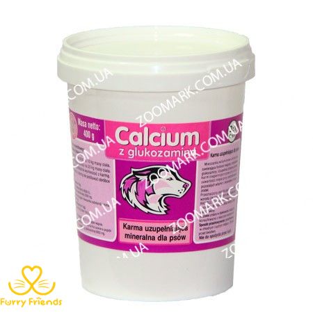 Calcium — добавка для цуценят і собак дрібних порід Calcium 400 г 43579 фото