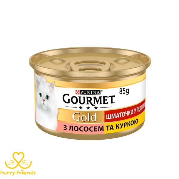 Gourmet Gold в соусі з лососем і курчам 85 г 358 фото