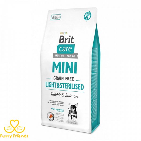 Brit Care Mini Light Sterilised корм для стерилізованих собак малих порід 2 кг 62199 фото