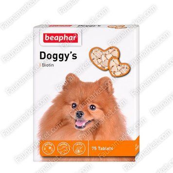 Doggys Biotin Витаминизированное лакомство с биотином для собак Beaphar  6872 фото