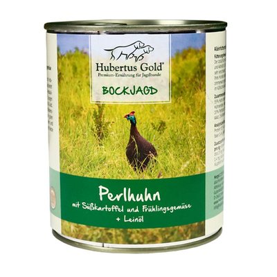 Hubertus Gold консервы для собак с цесаркой, с картошкой, овощами и льняным маслом 800г 65272 фото