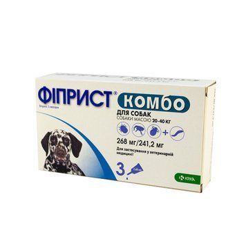 Fiprist Combo (Фиприст Комбо) капли от блох и клещей для собак 20-40кг 27461 фото