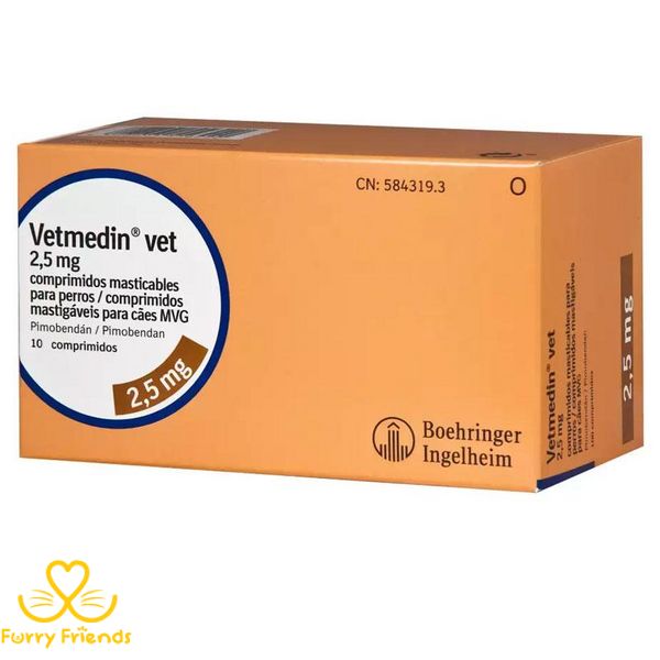Ветмедин 2,5 мг при сосудистой недостаточности 10 таб Германия 68032 фото