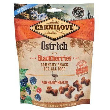 Ласощі Carnilove Crunchy Ostrich with Blackberries &mdash; беззернове для собак усіх порід із м'ясом страуса та ожиною 200 г 73744 фото
